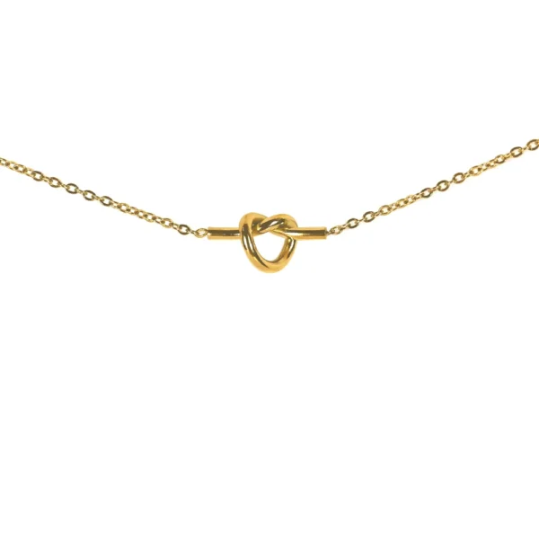 Golden Pretzel Necklace. Adorable necklace to Buy for Gifts. Shop Online at the cute funny stuff store Toronto Ontario Canada