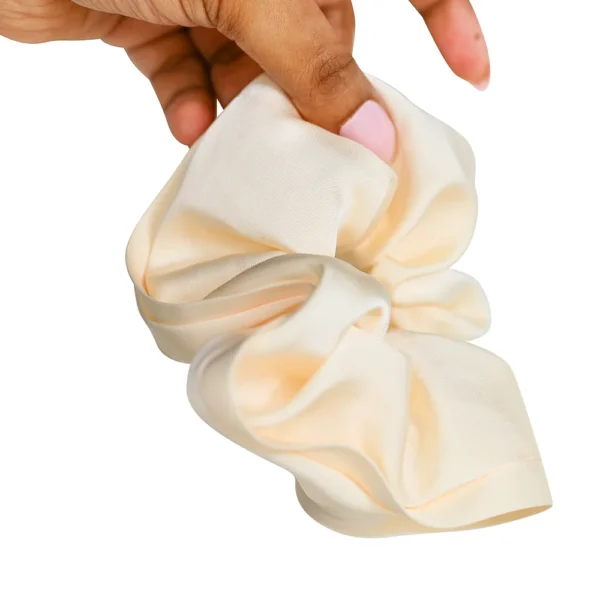 Large Ivory Cream hair scrunchie. Hair Band for sale! Trending popular best seller products! Tik Tok , Instagram hot selling products! Shop Online only at cutefunnystuff.com Toronto Ontario Canada