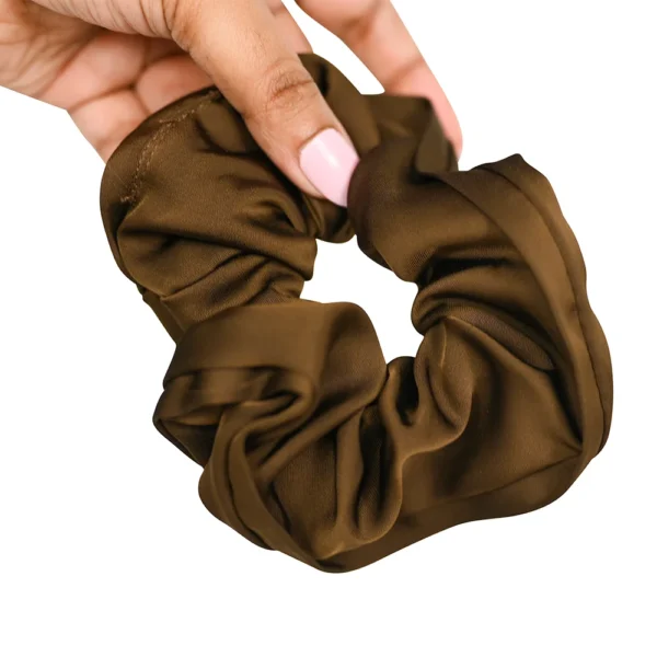 Large Dark Chocolate hair scrunchie. Hair Band for sale! Trending popular best seller products! Tik Tok , Instagram hot selling products! Shop Online only at cutefunnystuff.com Toronto Ontario Canada