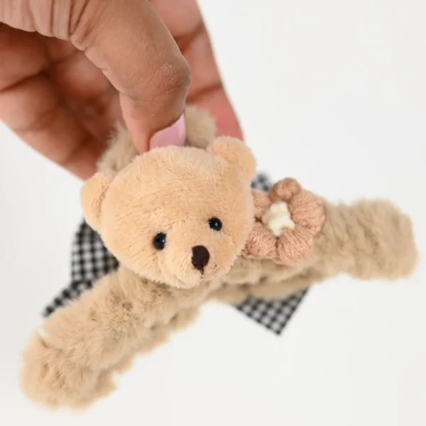 Cute Adorable Brown Teddy Bear Hair Clip! Trendy Tik Tok, Instagram hot selling products! Shop Online only at cutefunnystuff.com Toronto Ontario Canada