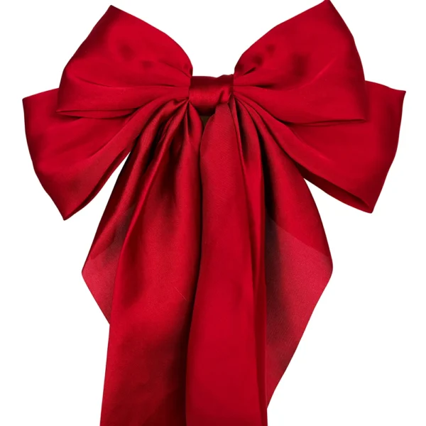 Crimson Red ribbon bow. Hot Selling trendy Hair accessories for sale Online at cutefunnystuff.com Toronto Ontario Canada