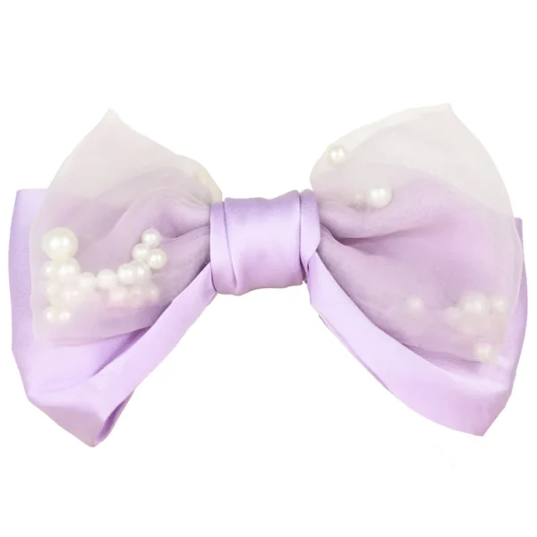 Purple Bow with white pearls inside. Trending popular best seller products! TIkTok , Instagram hot selling products! Shop Online only at cutefunnystuff.com Toronto Ontario Canada