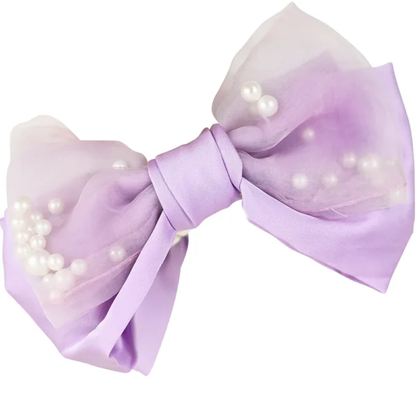 Purple Bow with white pearls inside. Trending popular best seller products! TIkTok , Instagram hot selling products! Shop Online only at cutefunnystuff.com Toronto Ontario Canada