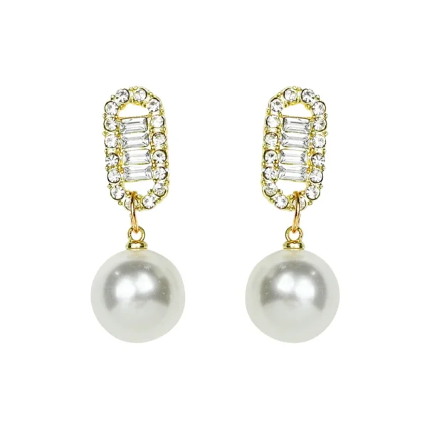 White Drop Pearl Earrings. Perfect for date night earrings. Drop earrings for sale! Best novelty gift shop. Shop Online for cute stud earrings at Cutefunnystuff.com Hot selling products. Cute Funny Products, Gift shop online. Toronto Ontario Canada