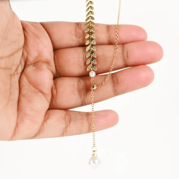 Cute drop pearl necklace. Trendy Everyday Use. Shop only at cute funny stuff store Toronto Canada