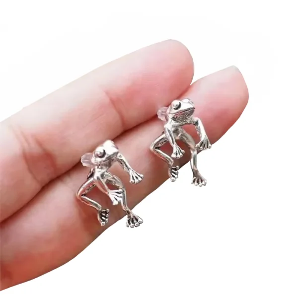 Hilarious 3D Frog earrings! Front and Back Earrings. 3D Double Sided Frog Stud Earrings. Funny Earrings for sale! Shop Online for cute stud earrings at Cutefunnystuff.com Hot selling products. Cute Funny Products, Gift shop online. Toronto Ontario Canada