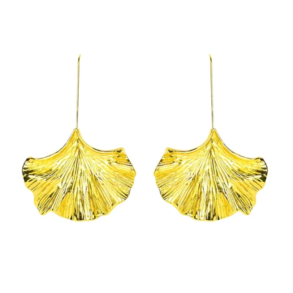 Golden Leaf Earrings. Leaf hook drop earrings. Drop Earrings for sale! Shop Online for cute stud earrings at Cutefunnystuff.com Hot selling products. Cute Funny Products, Gift shop online. Toronto Ontario Canada