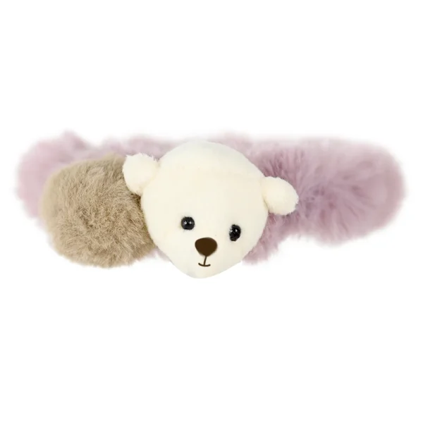 Fluffy Lavender Hair Band With White Teddy Bear! Adorable Hair Accessories for Women. Cute Hair Bands for sale! Trending popular best seller products! Tik Tok , Instagram hot selling products! Shop Online only at cutefunnystuff.com Toronto Ontario Canada