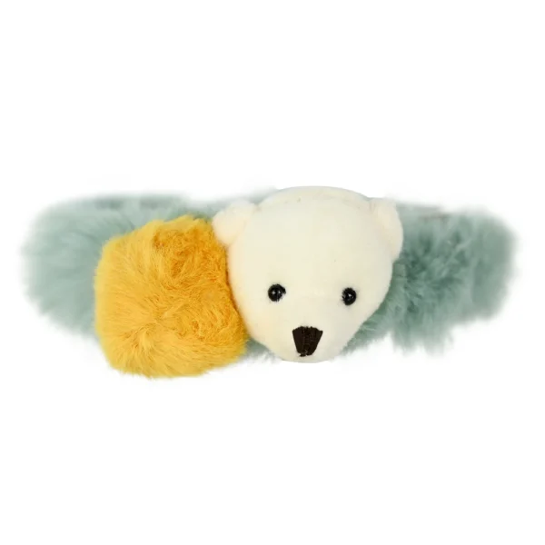 Moss Green Hair Band With White Teddy Bear! Adorable Hair Accessories for Women. Cute Hair Bands for sale! Trending popular best seller products! Tik Tok, Instagram hot selling products! Shop Online only at cutefunnystuff.com Toronto Ontario Canada