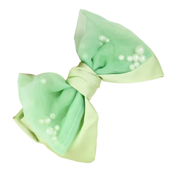 Green Bow with white pearls inside. Trending popular best seller products! TIkTok , Instagram hot selling products! Shop Online only at cutefunnystuff.com Toronto Ontario Canada